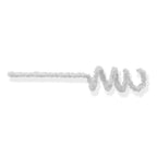 Chenille Colorido com 6MM/3M - Branco | Chenille