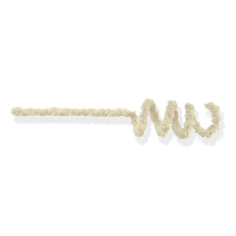 Chenille Colorido com 6MM/3M - Natural | Chenille
