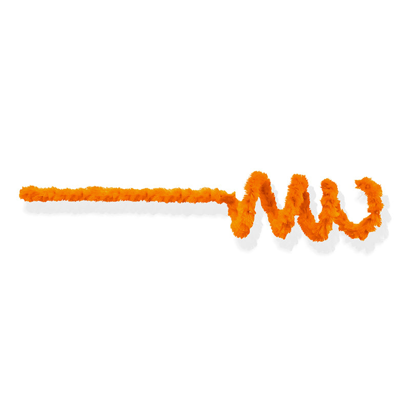 Chenille Colorido com 6MM/3M - Laranja | Chenille