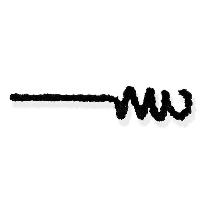 Chenille Colorido com 6MM/3M - Preto | Chenille