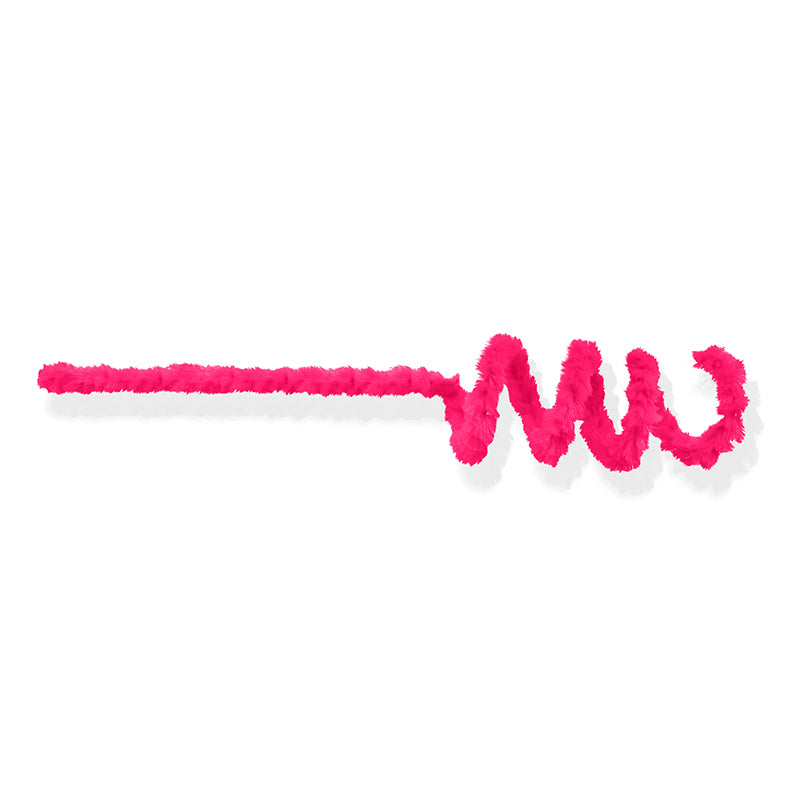 Chenille Colorido com 6MM/3M - Rosa fosforescente | Chenille