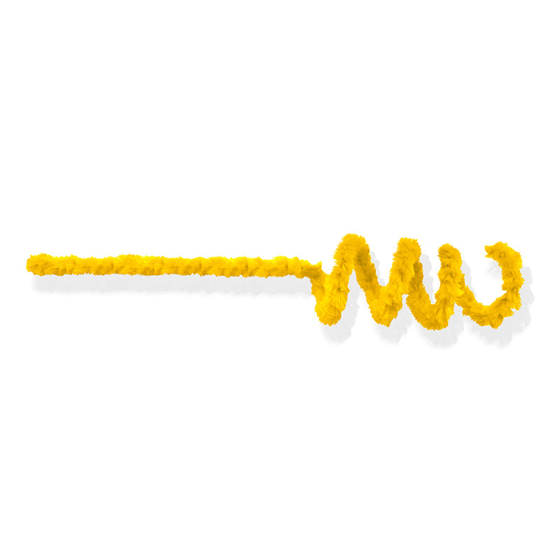 Chenille Colorido com 6MM/3M - Amarelo | Chenille