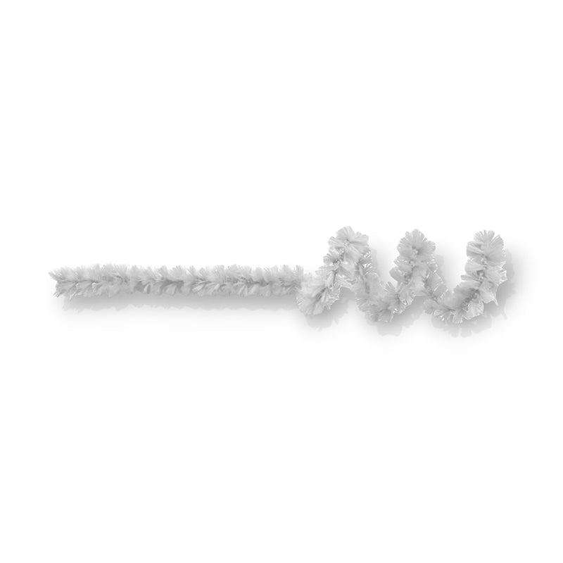 Chenille Colorido de 12MM - Branco | Chenille