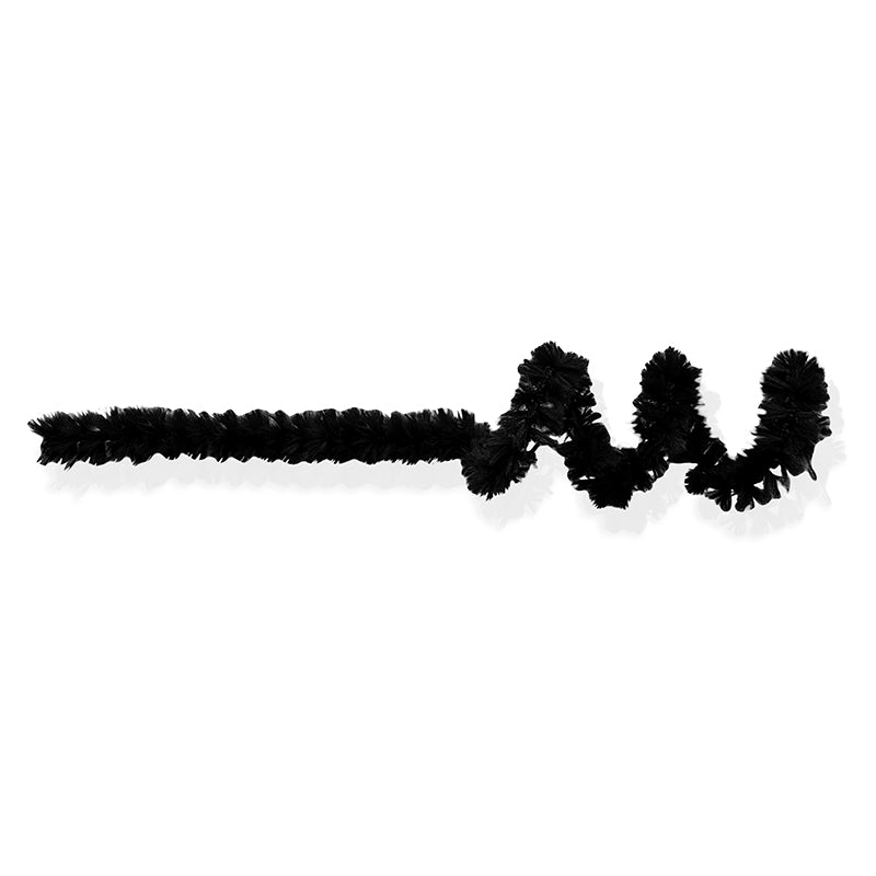 Chenille Colorido de 12MM - Preto | Chenille