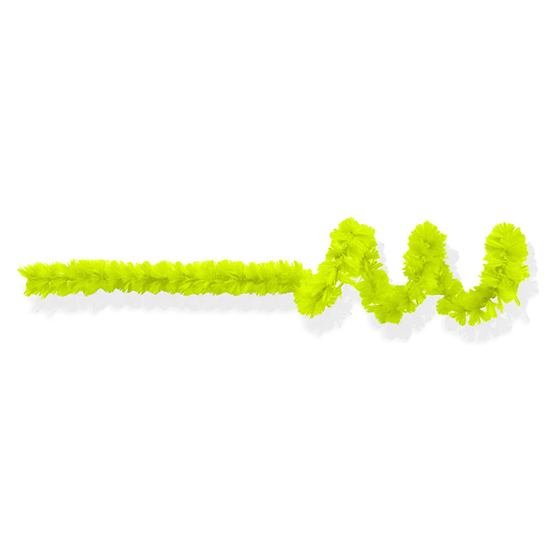 Chenille Colorido de 12MM - Amarelo Fosforescente | Chenille