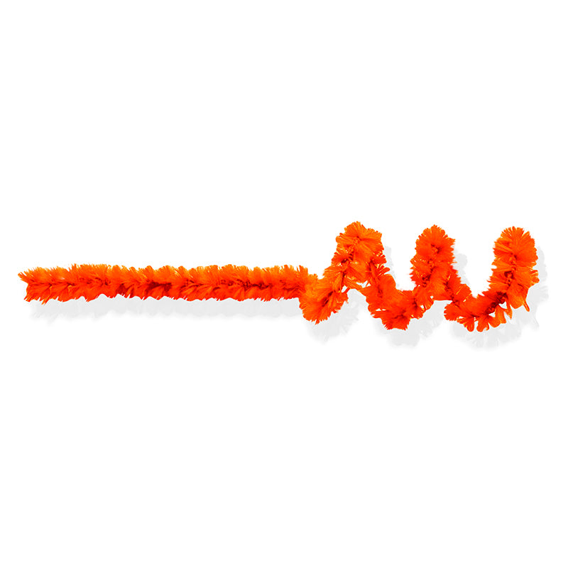 Chenille Colorido de 12MM - Laranja Fosforescente | Chenille