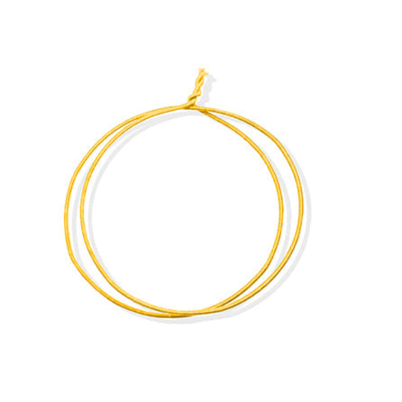 Arame Galvanizado Revestido em Poliester Colorido O.9mm - Amarelo | Arame Decorativo