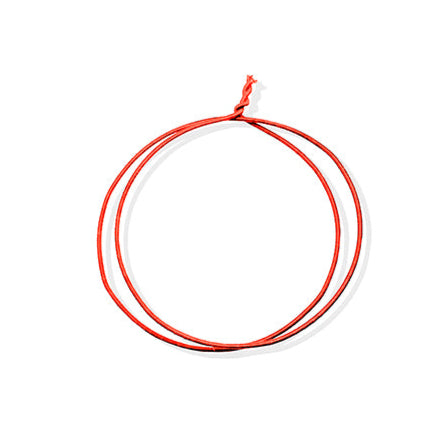 Arame Galvanizado Revestido em Poliester Colorido O.9mm - Laranja Fosforescente | Arame Decorativo