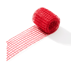 Tela Aramada de Poliéster Colorida de 40MM/9.15M - Vermelho | Tela Decorativa