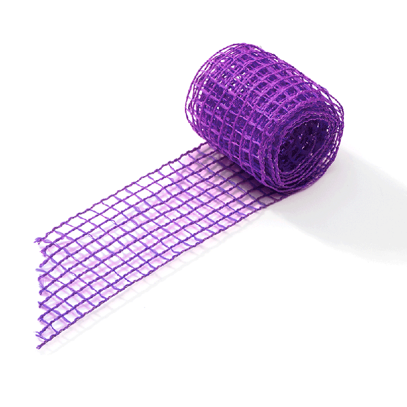 Tela Aramada de Poliéster Colorida de 40MM/9.15M - Roxo | Tela Decorativa