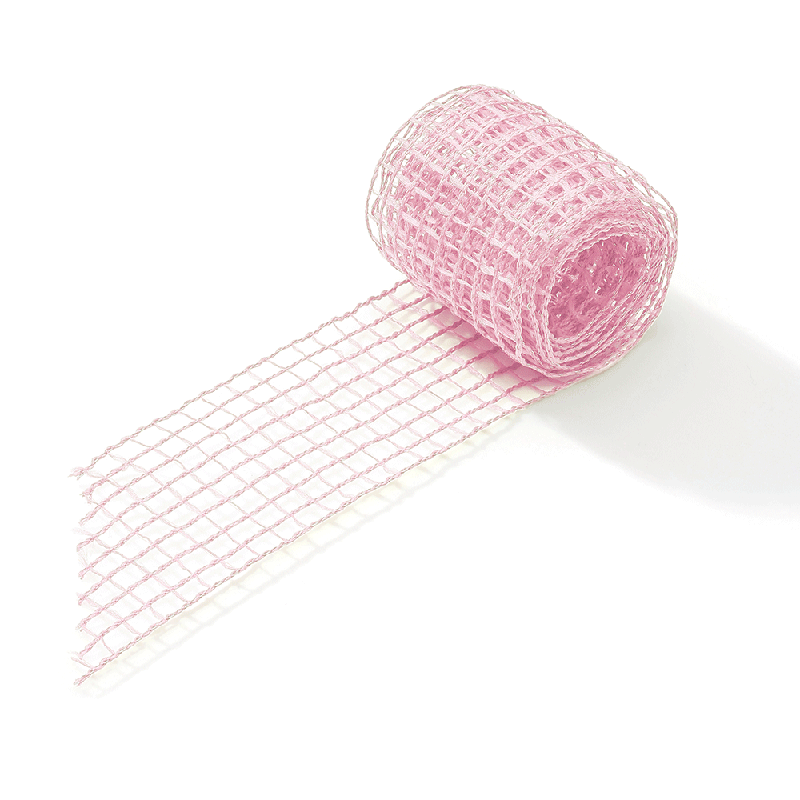 Tela Aramada de Poliéster Colorida de 40MM/9.15M - ROSA FOSF | Tela Decorativa