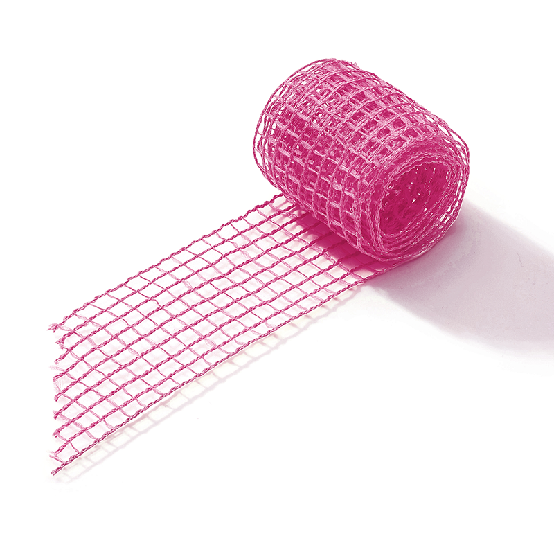 Tela Aramada de Poliéster Colorida de 40MM/9.15M - Rosa Chiclete | Tela Decorativa