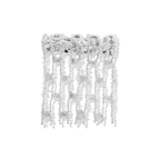 Tela Aramada de Poliéster Favo de 100MM/5M - BRANCA | Tela Decorativa