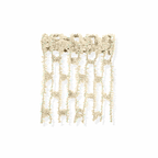 Tela Aramada de Poliéster Favo de 100MM/5M - NATURAL | Tela Decorativa