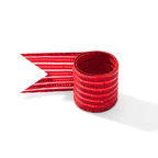 Fita Aramada Metalizada Linhas - Vermelho | Fita Aramada