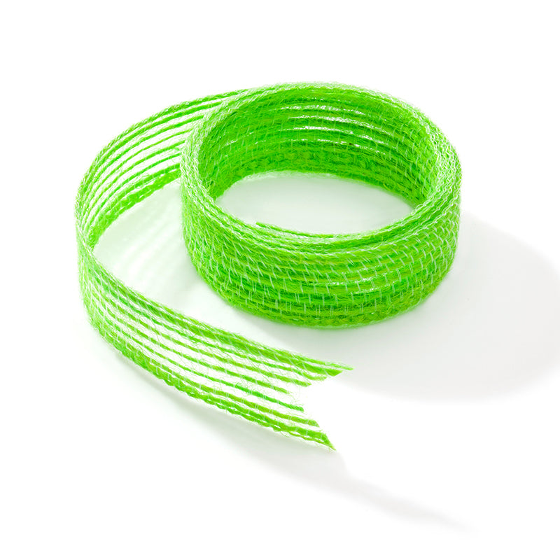 Fita de Juta Colorida Flores - Verde Fosforescente | Fita de Juta