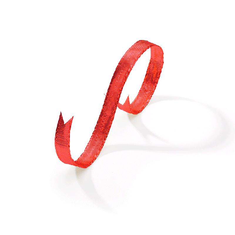 Fita Aramada Metalizada Brilho 10MM - Vermelho | Fita Aramada