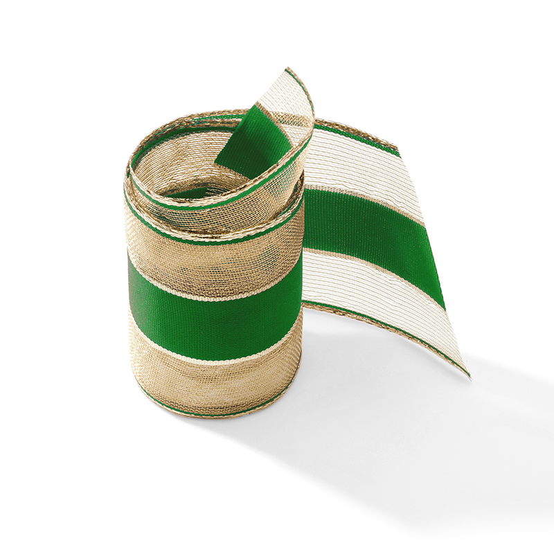 Fita Aramada Metalizada com Poliéster Bela 100MM/9.15 - Verde | Fita Aramada