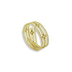 Tela Aramada Flores - Ouro | Tela Decorativa