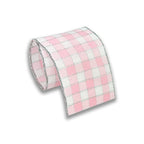 Fita Aramada Xadrez Sun 60mm/9,15m Colorida — Laços e Decoração - Rosa Claro | Fita Aramada