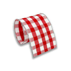 Fita Aramada Xadrez Sun 60mm/9,15m Colorida — Laços e Decoração - Vermelho | Fita Aramada