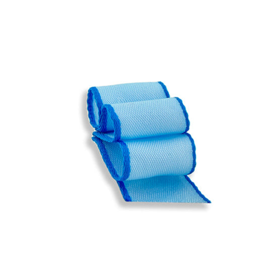 Fita Aramada Flowers 35mm/9,15m Floral — Decoração e Artesanato - Azul Claro | Fita Aramada