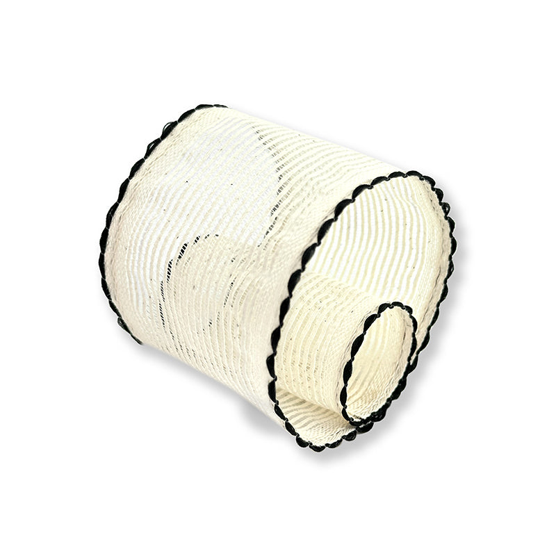Fita Aramada de Algodão de 60MM/9.15M - Preto | Fita Aramada
