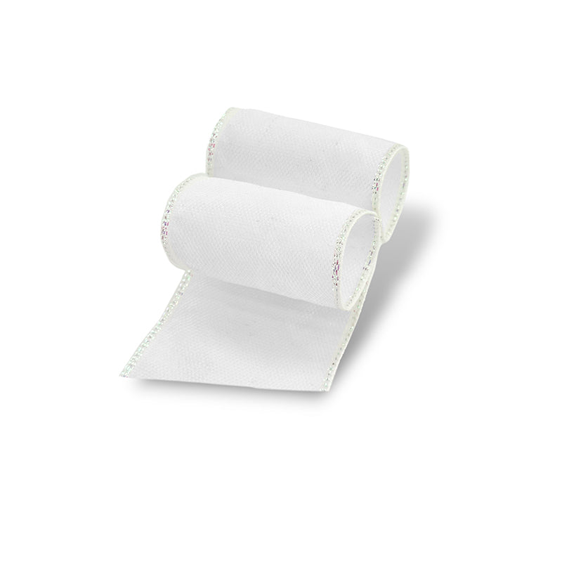 Fita Aramada Colorida Jasmim 60MM/9.15M - Branco | Fita Aramada