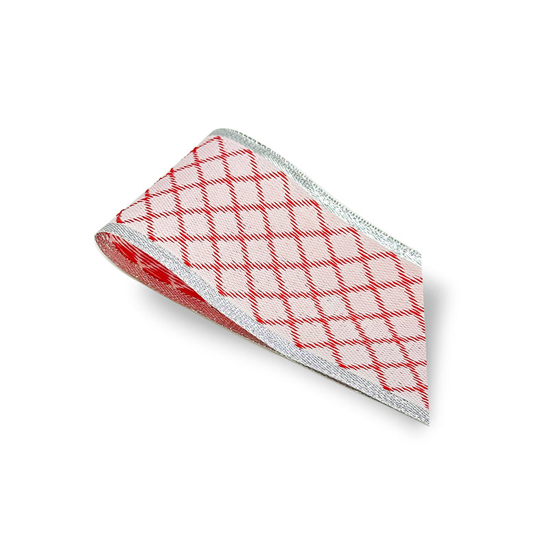 Fita Engomada Lili 60MM/9.15 - Vermelho/Prata | Fita Engomada