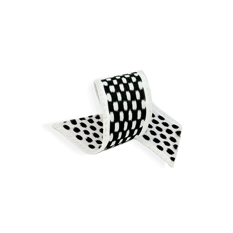 Fitas Aramadas em Poliéster Poas 35MM/9.15M - Branco/Preto | FITAS ARAMADAS EM POLIÉSTER POAS 35MM/9.15M