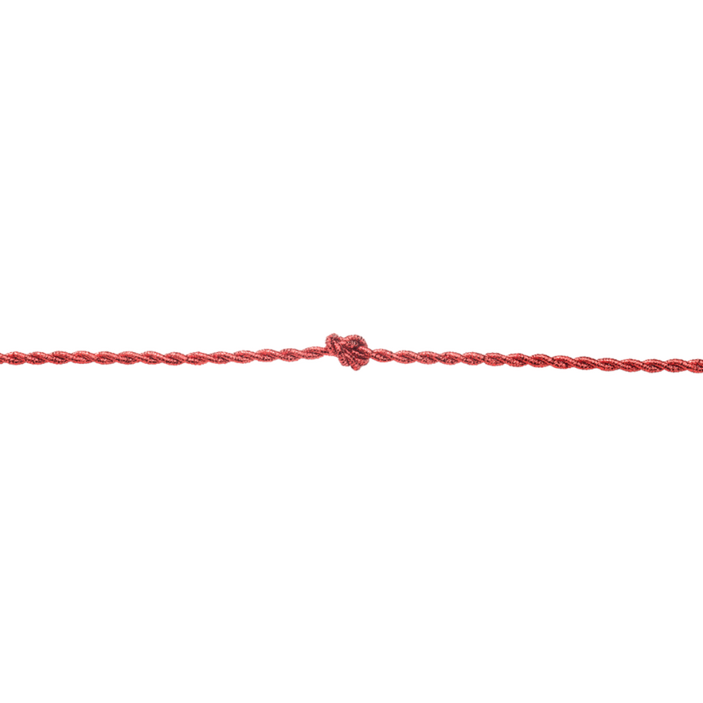 Cordão Franciscano Metalizado Mour 3mm/10m — Decoração e Artesanato - Vermelho | Cordão Decorativo