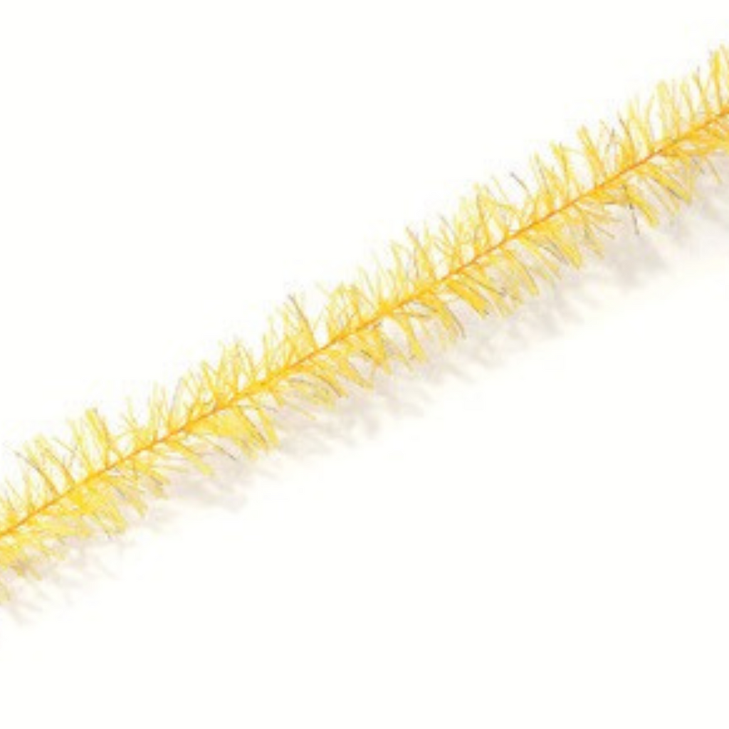 Kit Marabus Diversos 40mm/1,40m — 20 Peças Coloridas para Artesanato - Amarelo | Marabu