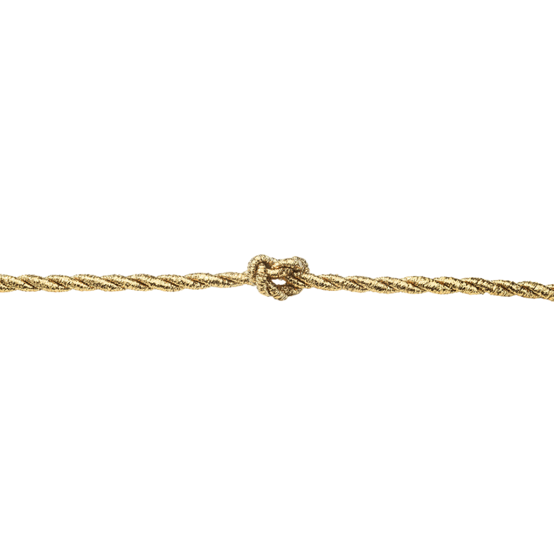 Cordão Franciscano Metalizado Mour 3mm/10m — Decoração e Artesanato - Gold | Cordão Decorativo