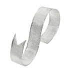Fita Aramada Margarida Metalizada 21MM - Prata | Fita Aramada