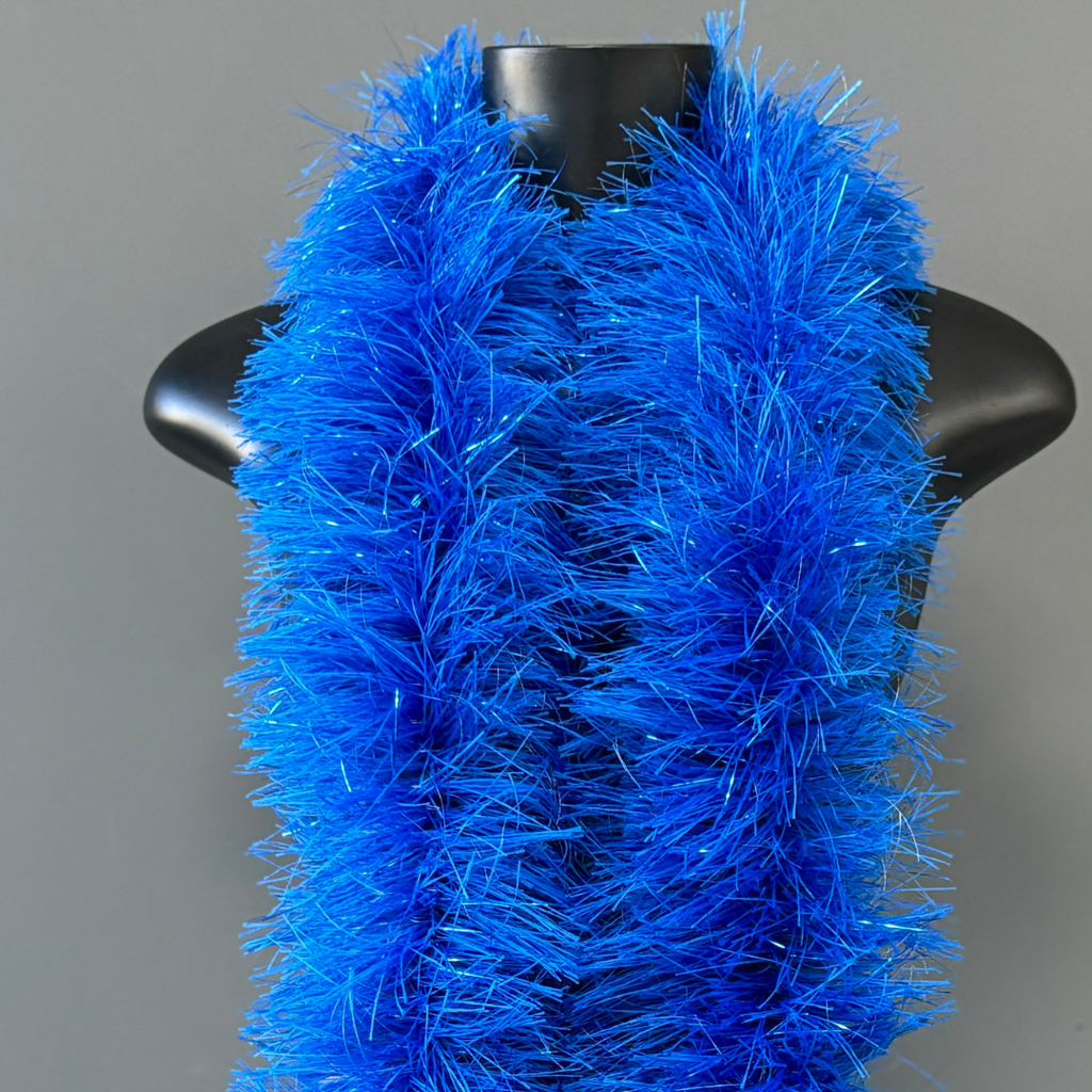 Estola Boá de Plumas 150mm/1,83m — Fantasia, Carnaval e Decoração - Azul Escuro | ESTOLA BOÁ