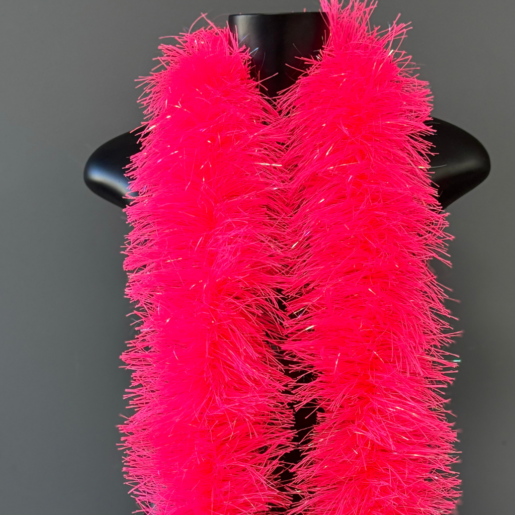 Estola Boá de Plumas 150mm/1,83m — Fantasia, Carnaval e Decoração - Rosa Chiclete | ESTOLA BOÁ