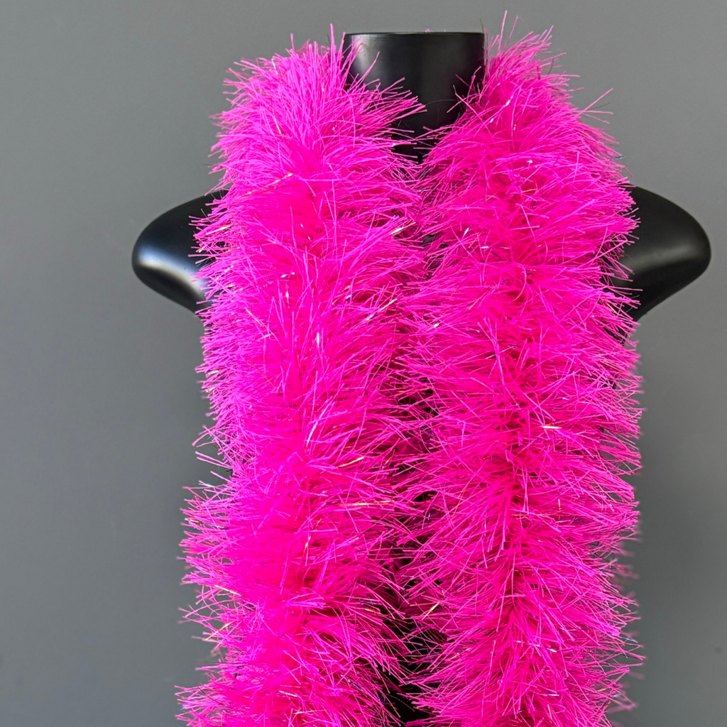 Estola Boá de Plumas 150mm/1,83m — Fantasia, Carnaval e Decoração - Rosa Pink | ESTOLA BOÁ