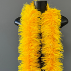 Estola Boá de Plumas 150mm/1,83m — Fantasia, Carnaval e Decoração - Amarelo | ESTOLA BOÁ