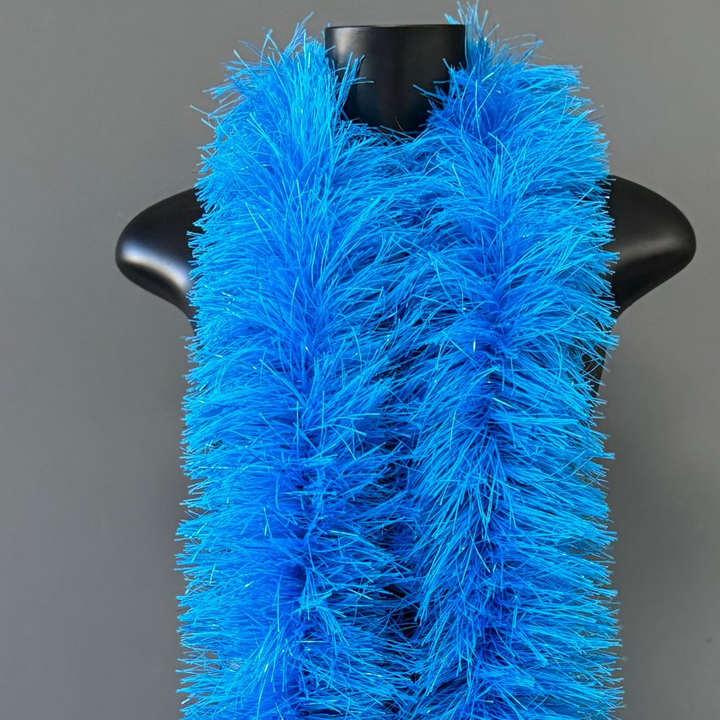 Estola Boá de Plumas 150mm/1,83m — Fantasia, Carnaval e Decoração - Azul | ESTOLA BOÁ