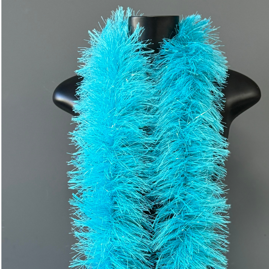 Estola Boá de Plumas 150mm/1,83m — Fantasia, Carnaval e Decoração - Azul Claro | ESTOLA BOÁ
