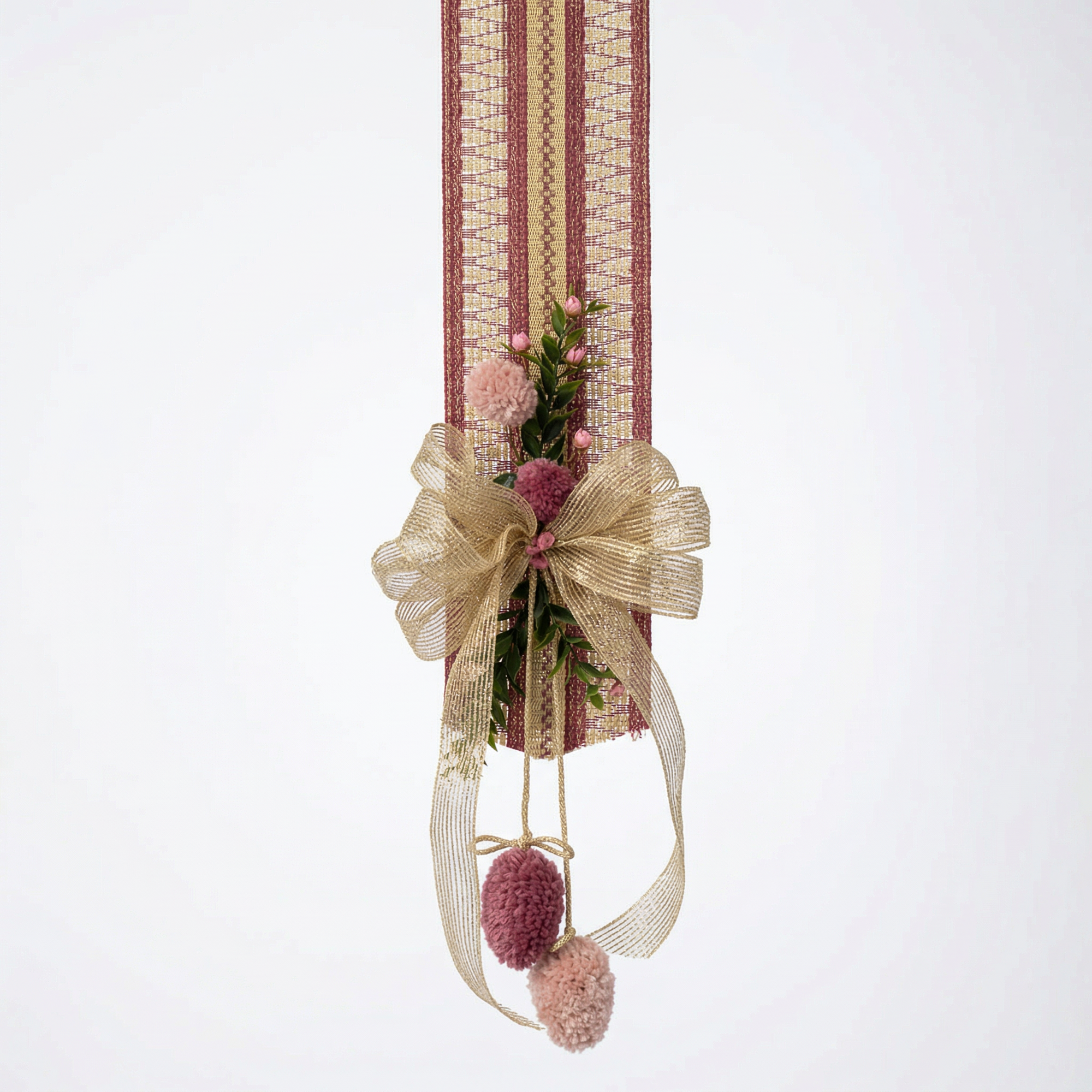 Escapulário Rosa Artesanal - Decoração de Páscoa | Escapulário Rosa Artesanal - Decoração de Páscoa