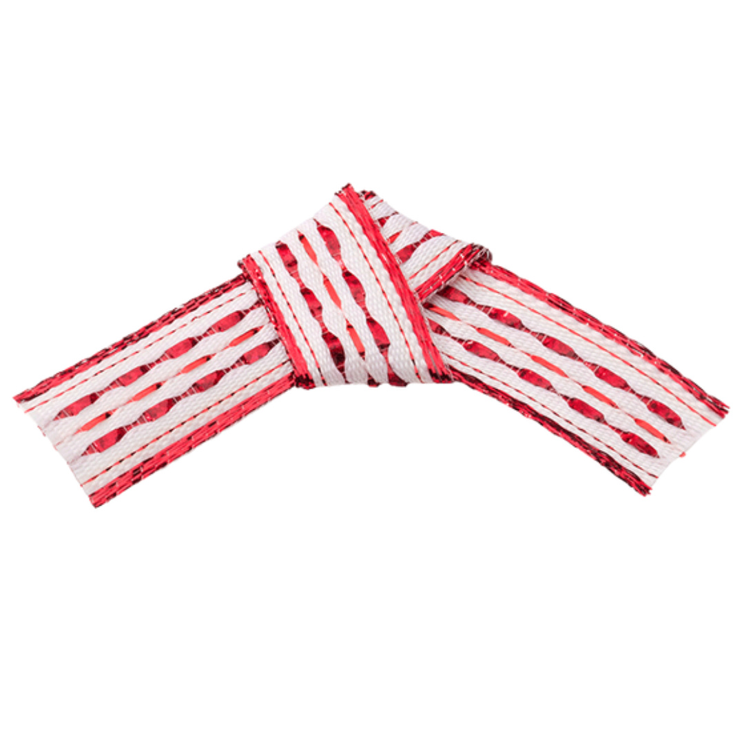 Fita Aramada Delush - Vermelho/Prata | Fita Aramada