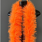 Estola Boá de Plumas 150mm/1,83m — Fantasia, Carnaval e Decoração - Laranja Claro | ESTOLA BOÁ