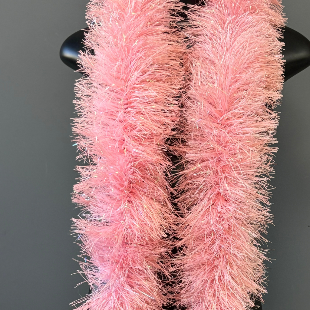 Estola Boá de Plumas 150mm/1,83m — Fantasia, Carnaval e Decoração - Rosa Pastel | ESTOLA BOÁ