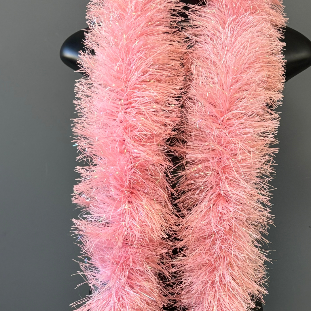 Estola Boá de Plumas 150mm/1,83m — Fantasia, Carnaval e Decoração - Rosa Pastel | ESTOLA BOÁ