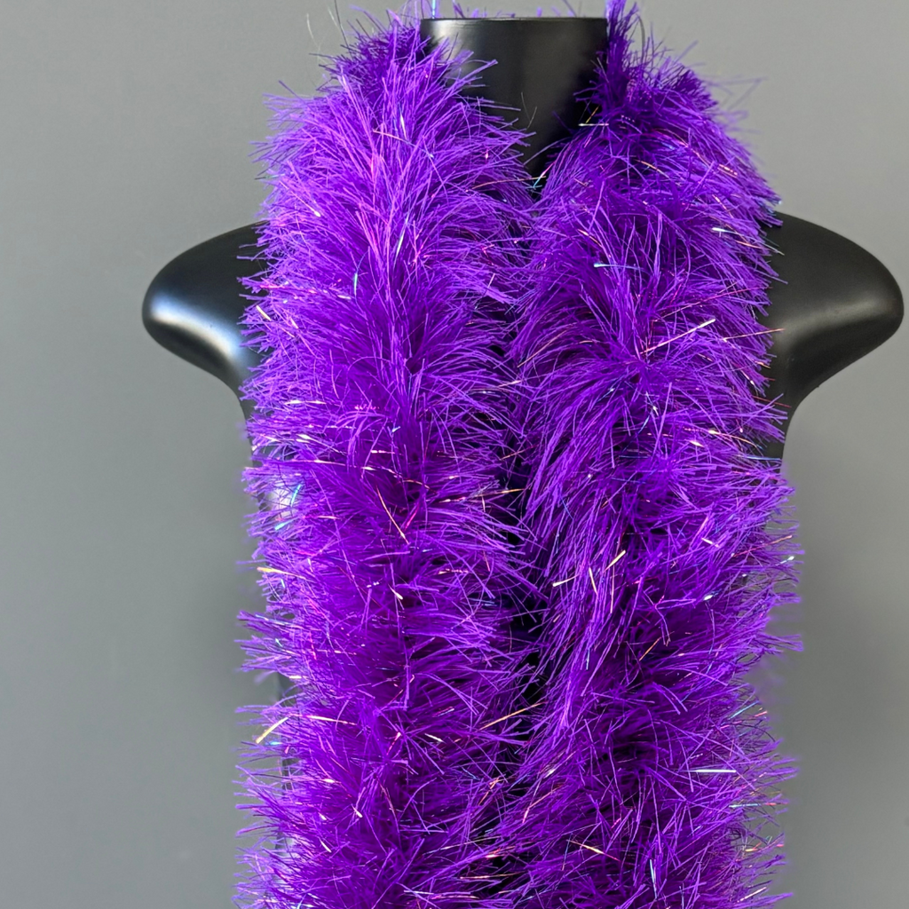 Estola Boá de Plumas 150mm/1,83m — Fantasia, Carnaval e Decoração - Roxo | ESTOLA BOÁ